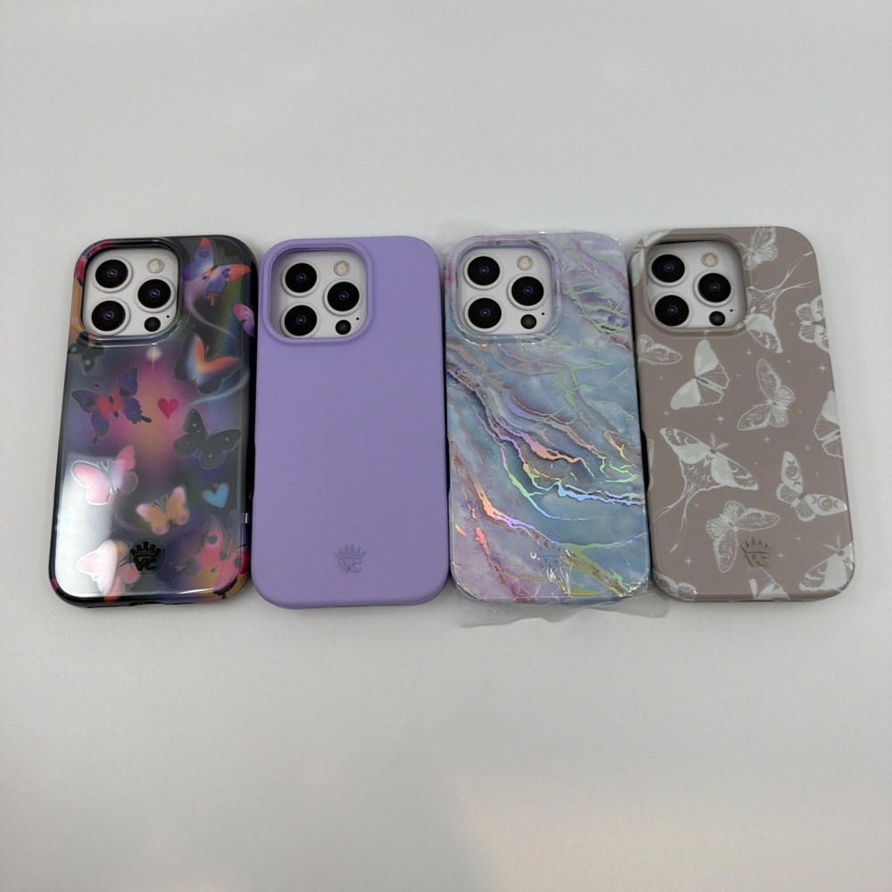 VELVET CAVIAR Magsafe Case Apple iPhone 16 4 Pack Butterflies Purple Geode NEW